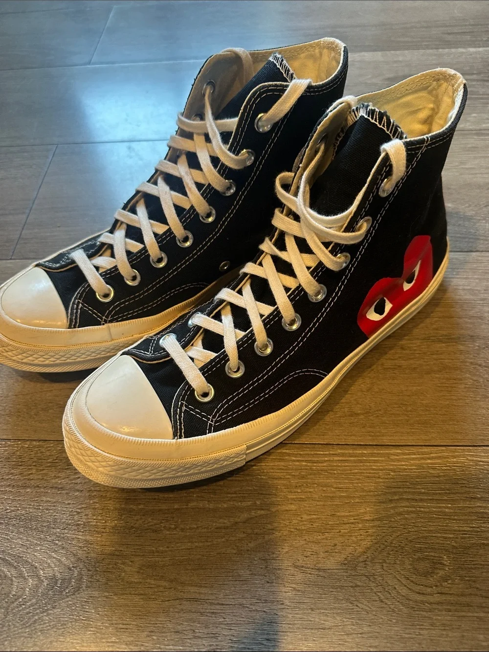 Converse Chuck Taylor All-Star 70 Hi Comme des Garcons Black Play - Picture 3 of 13